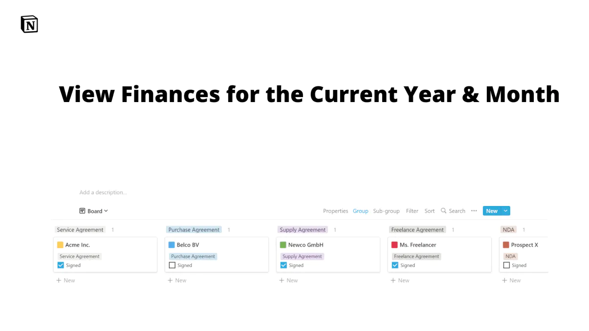 Manage Your Personal Finances | Notion Templates
