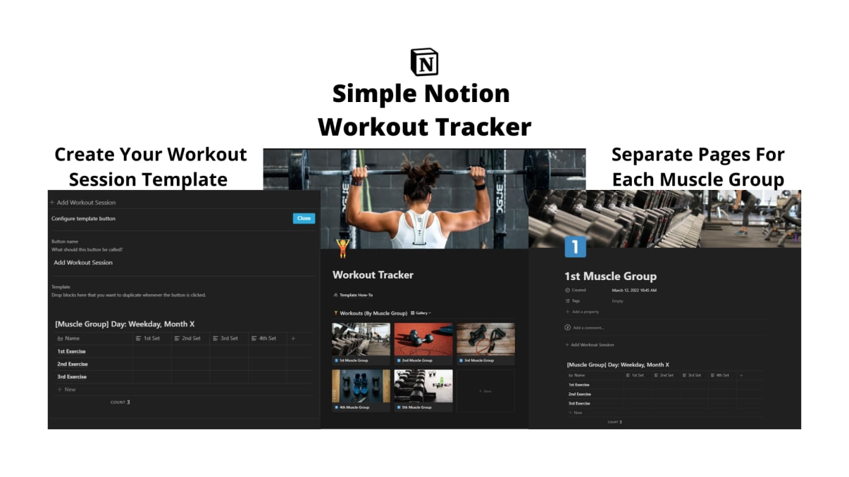 Your Smart Workout Tracker Template in Notion