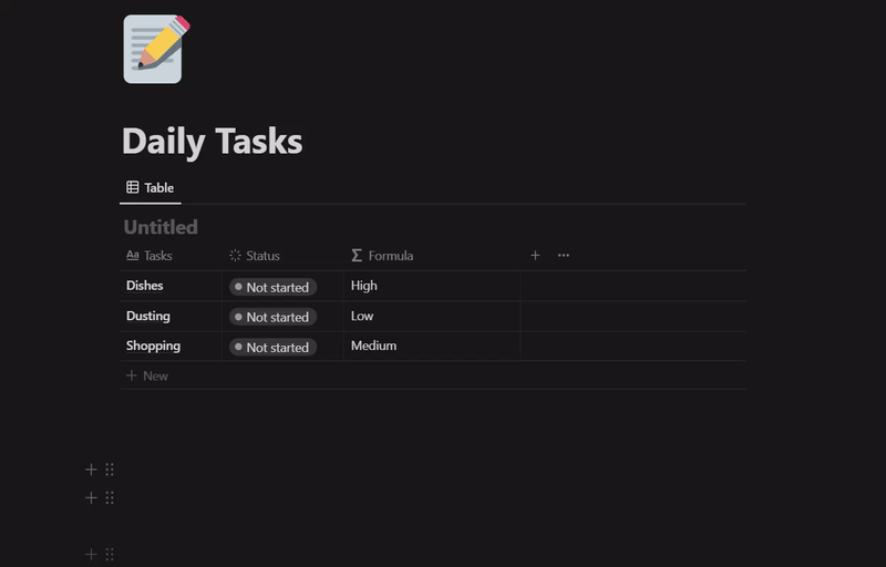 Auto change tag with another property | Notion Database